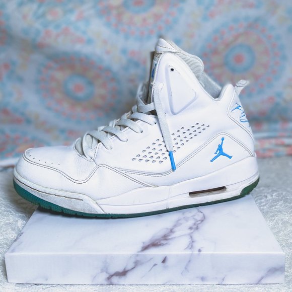 Nike Air Jordan Flight SC-3 Retro Men's White Kelly Green Throwback Sneaker 10 - Picture 4 of 8